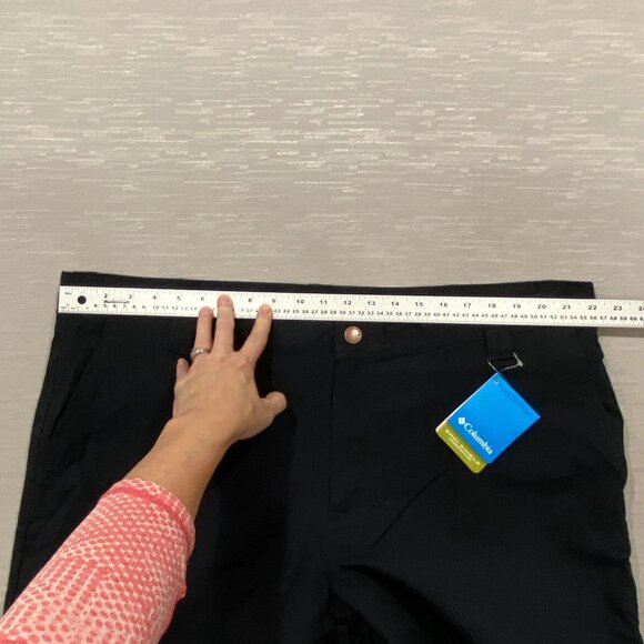Columbia Fleece Lined Pants Mens 44 x 32 Black Nylon Water Resistant Insulated - Picture 10 of 15